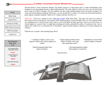 Tablet Screenshot of christconnections.com